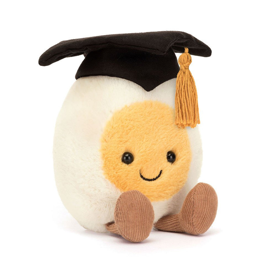 Jellycat Amuseables Boiled Egg Graduation Plush Toy
