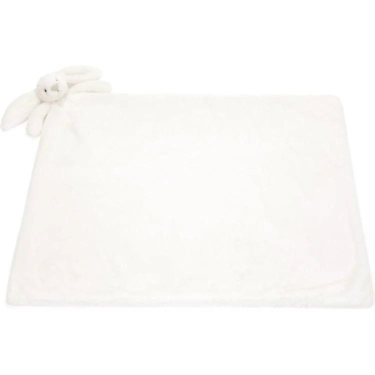 Jellycat Bashful Luxe Bunny Plush Baby Blankie - White