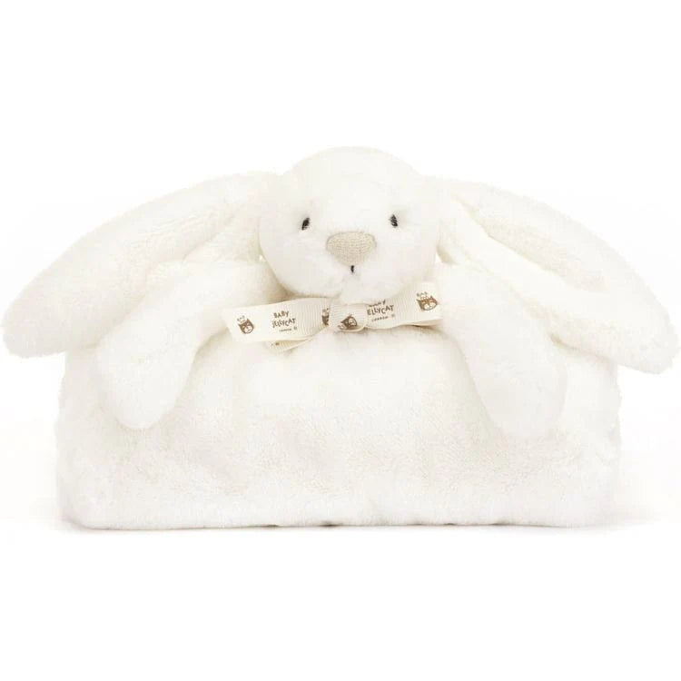 Jellycat Bashful Luxe Bunny Plush Baby Blankie - White