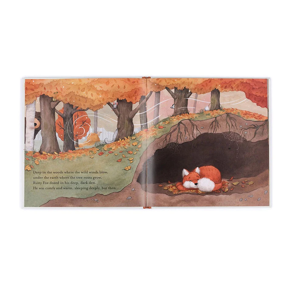 Jellycat Warm in the Storm Bashful Fox Children's Book
