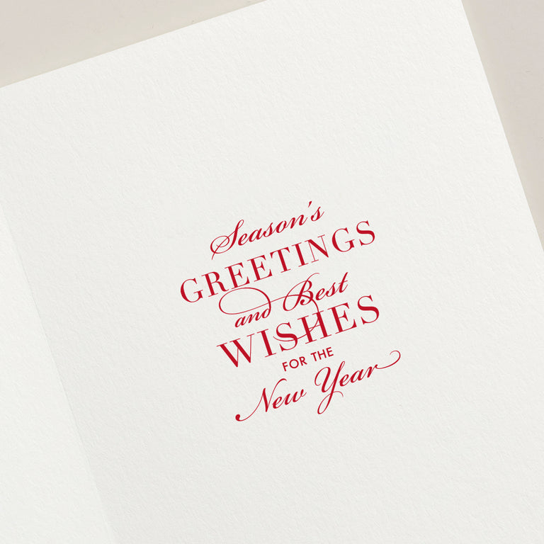 Crane Snowflake Ornament Greeting Card