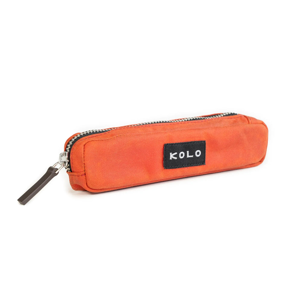 Kolo Parker Mini Pouch - Persimmon Orange Wax