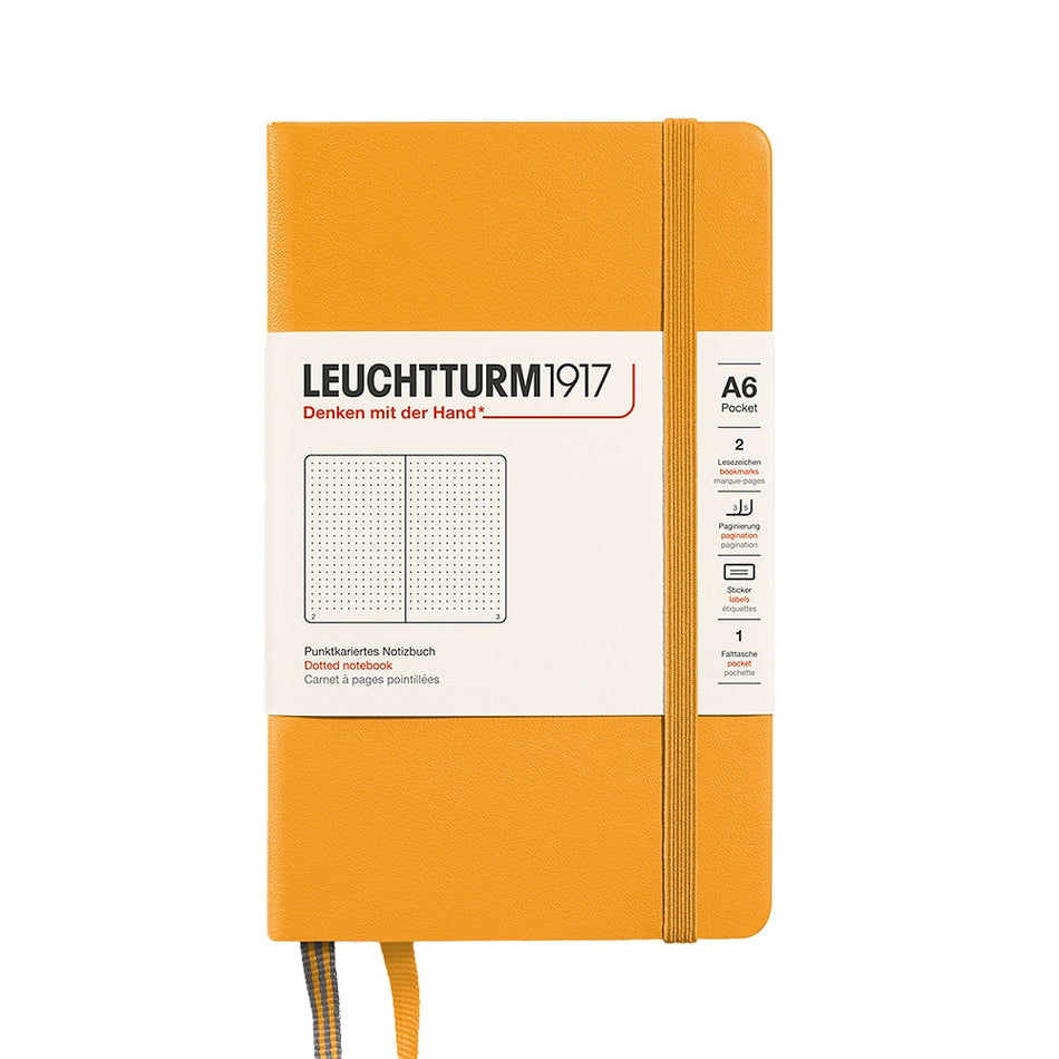 LEUCHTTURM1917 Notebook Hardcover Pocket (A6), 187 pages, Dotted - Rising Sun