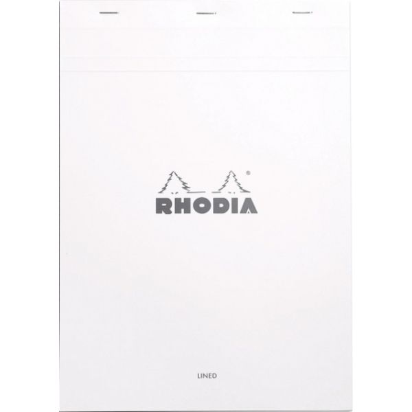 RHODIA Pad Lined 8x5x11 White