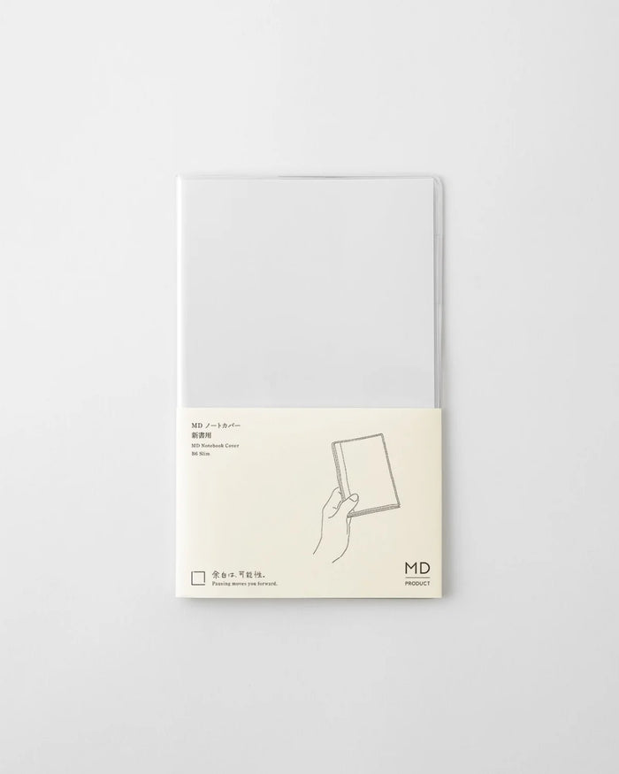 MD Notebook Cover B6 Slim - Clear Plastic