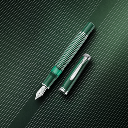 Pelikan Souverän® M815 Metal Striped Green Fountain Pen