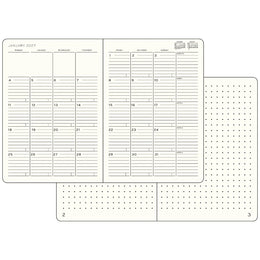 LEUCHTTURM1917 2027 B5 Softcover Monthly Planner w/ Notebook - Forest Green