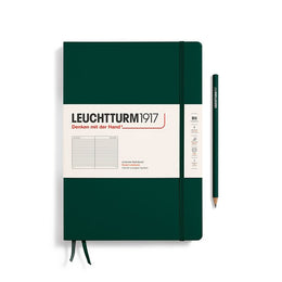 LEUCHTTURM1917 Notebook Hardcover Composition (B5), Ruled, 219 pages - Forest Green