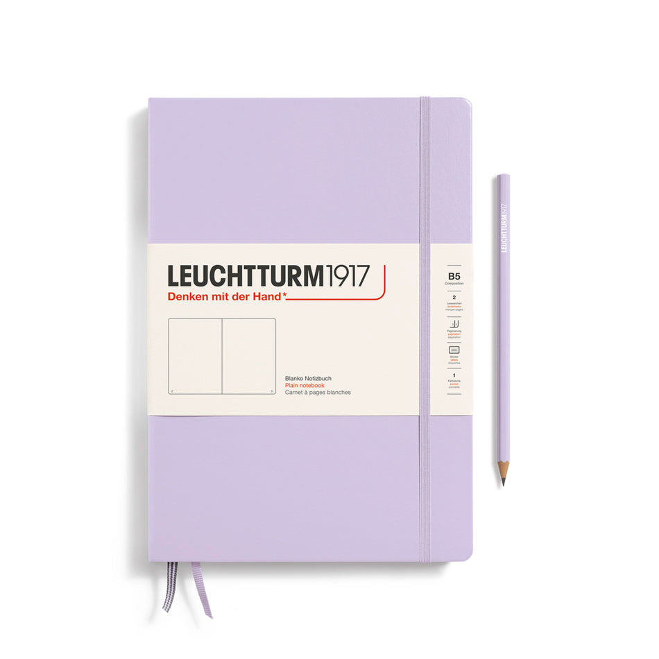 Leuchtturm1917 Lilac, Composition (B5), 219 p., plain