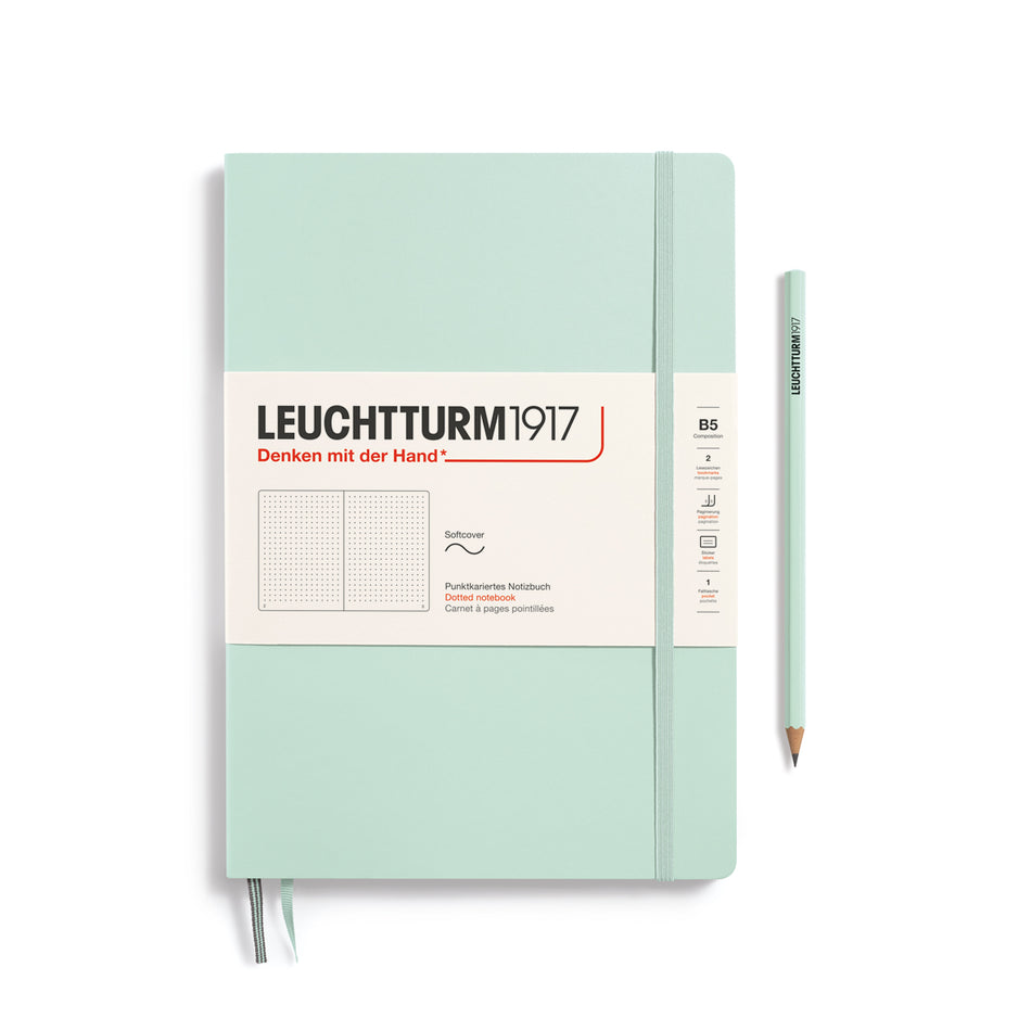 Leuchtturm1917 Mint Green, Composition (B5), Softcover, 123 p., dotted