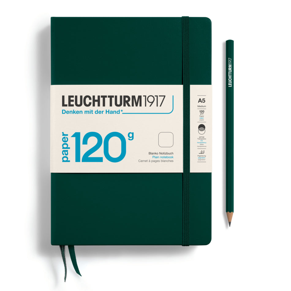 Leuchtturm1917 Forest Green, Medium (A5), Edition 120, 203 p., plain