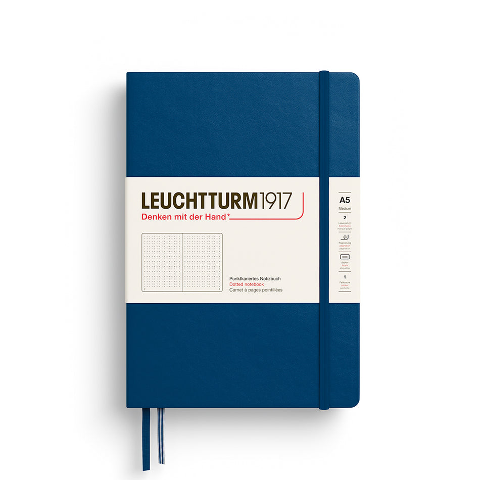 LEUCHTTURM1917 Notebook HC Medium (A5), 251 p, Dotted - Indigo