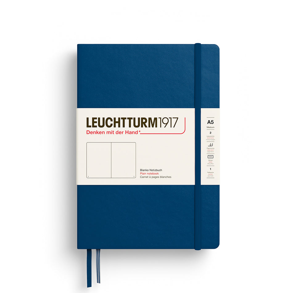 LEUCHTTURM1917 Notebook HC Medium (A5), 251 p, Plain - Indigo