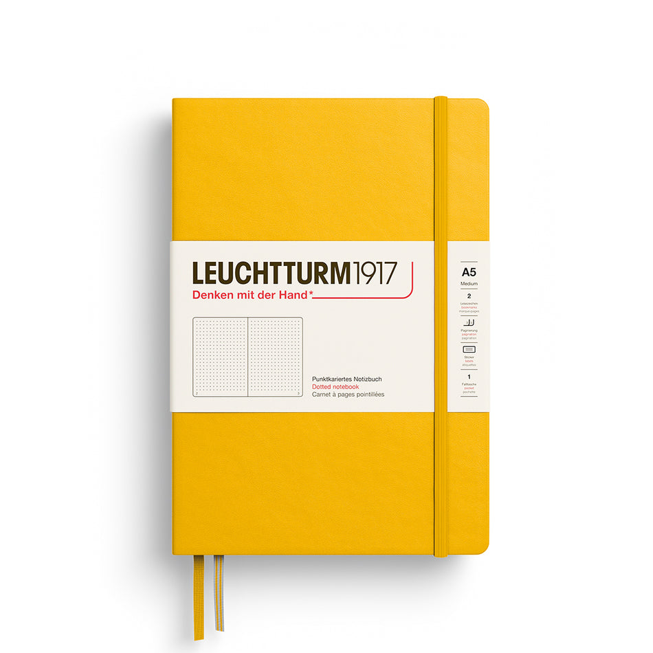 LEUCHTTURM1917 Notebook HC Medium (A5), 251 p, Dotted - Sunflower