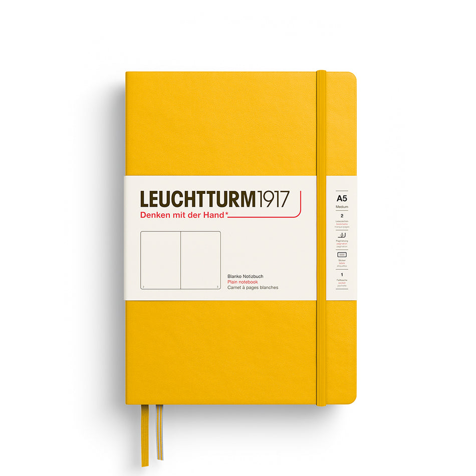 LEUCHTTURM1917 Notebook HC Medium (A5), 251 p, Plain - Sunflower