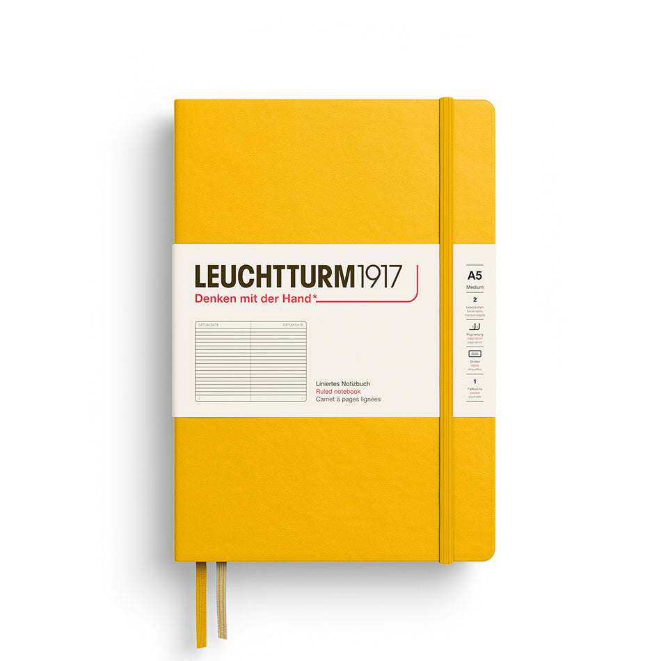 LEUCHTTURM1917 Notebook HC Medium (A5), 251 p, Ruled - Sunflower