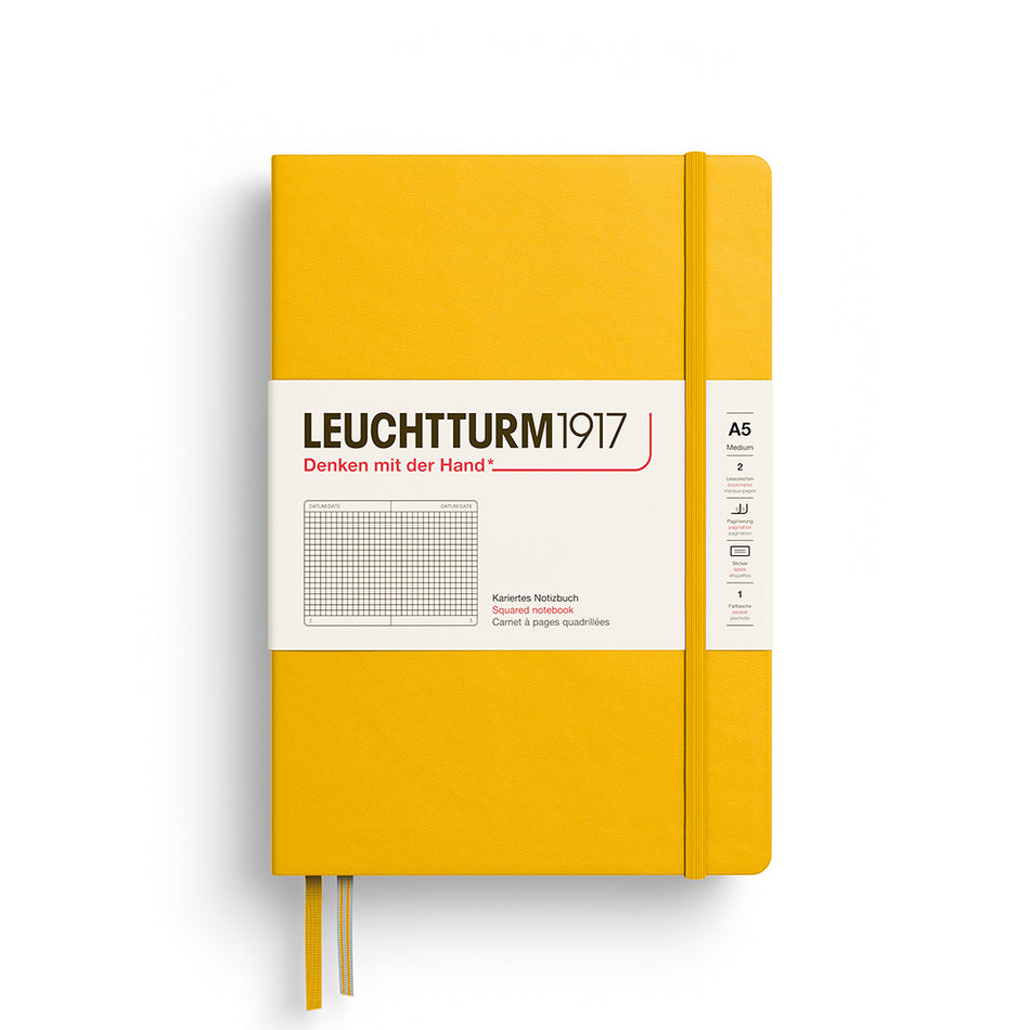 LEUCHTTURM1917 Notebook HC Medium (A5), 251 p, Squared - Sunflower