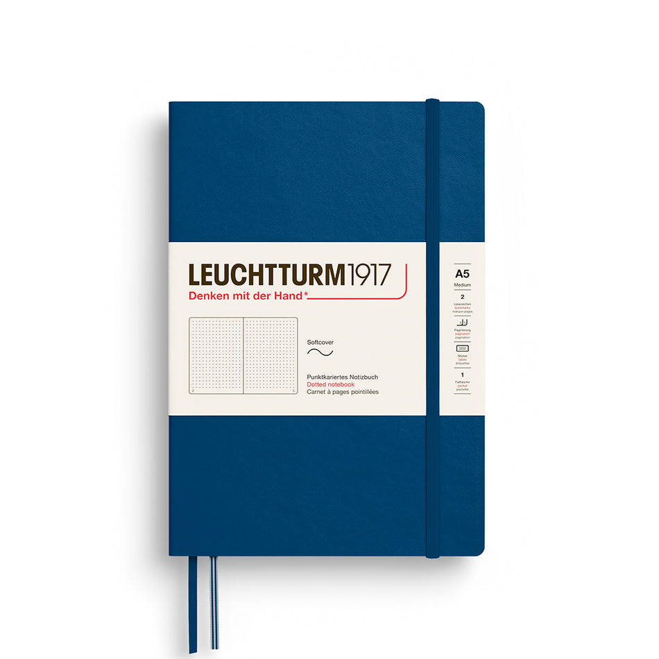 LEUCHTTURM1917 Notebook SC Medium (A5), 123 p, Dotted - Indigo