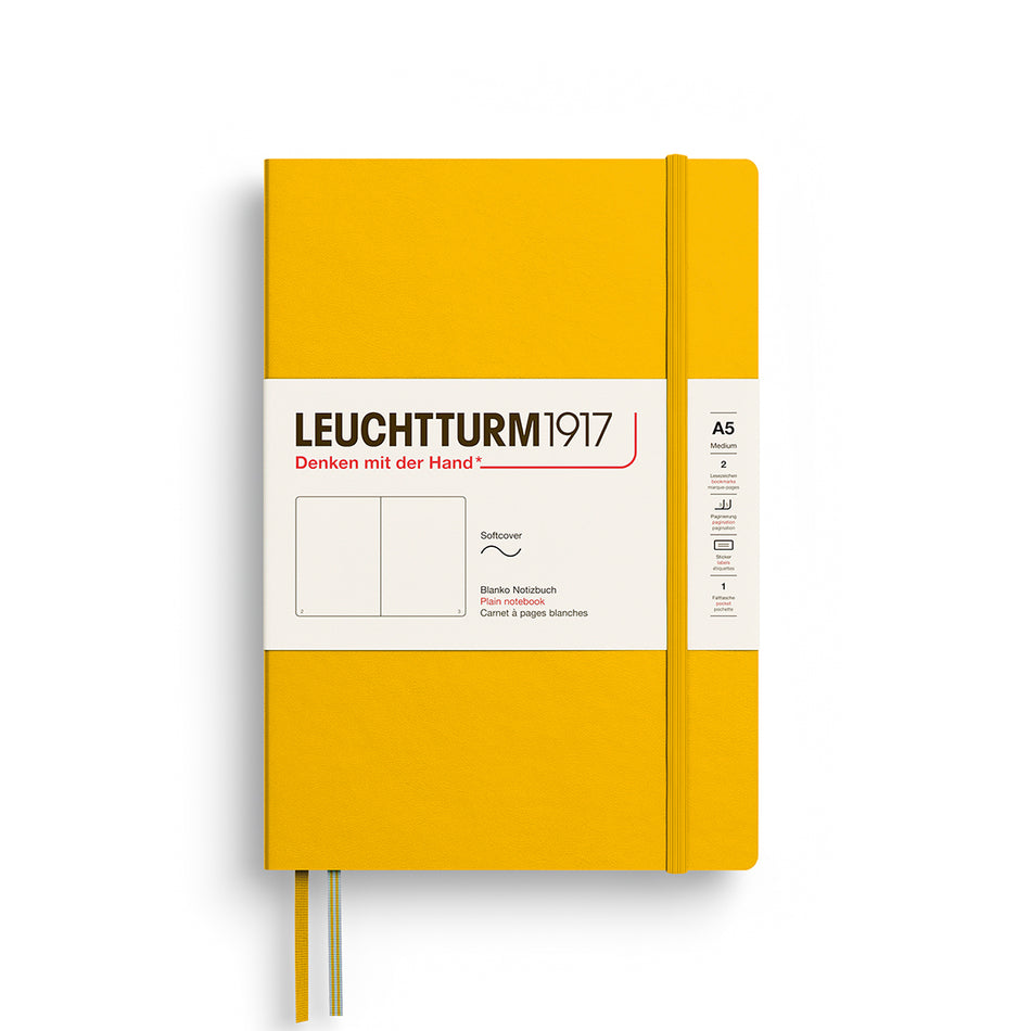 LEUCHTTURM1917 Notebook SC Medium (A5), 123 p, Plain - Sunflower
