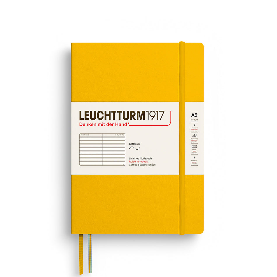 LEUCHTTURM1917 Notebook SC Medium (A5), 123 p, Ruled - Sunflower