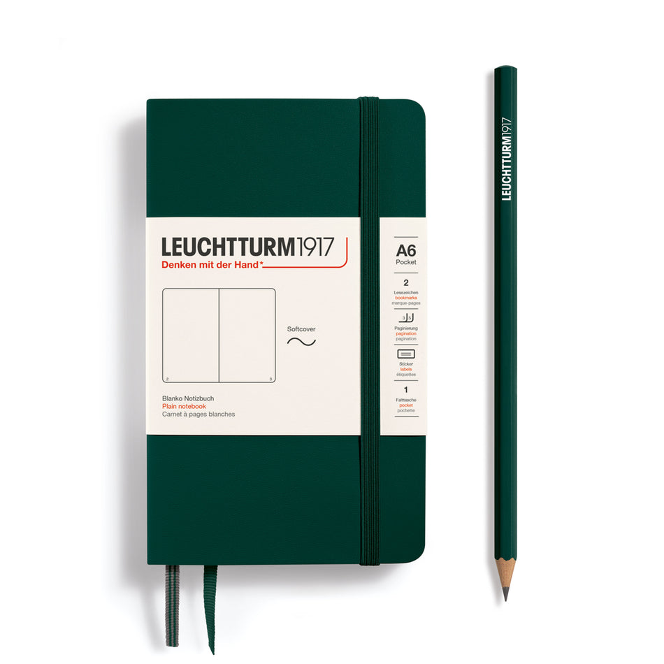 Forest Green, Pocket (A6), Softcover, 123 p., plain