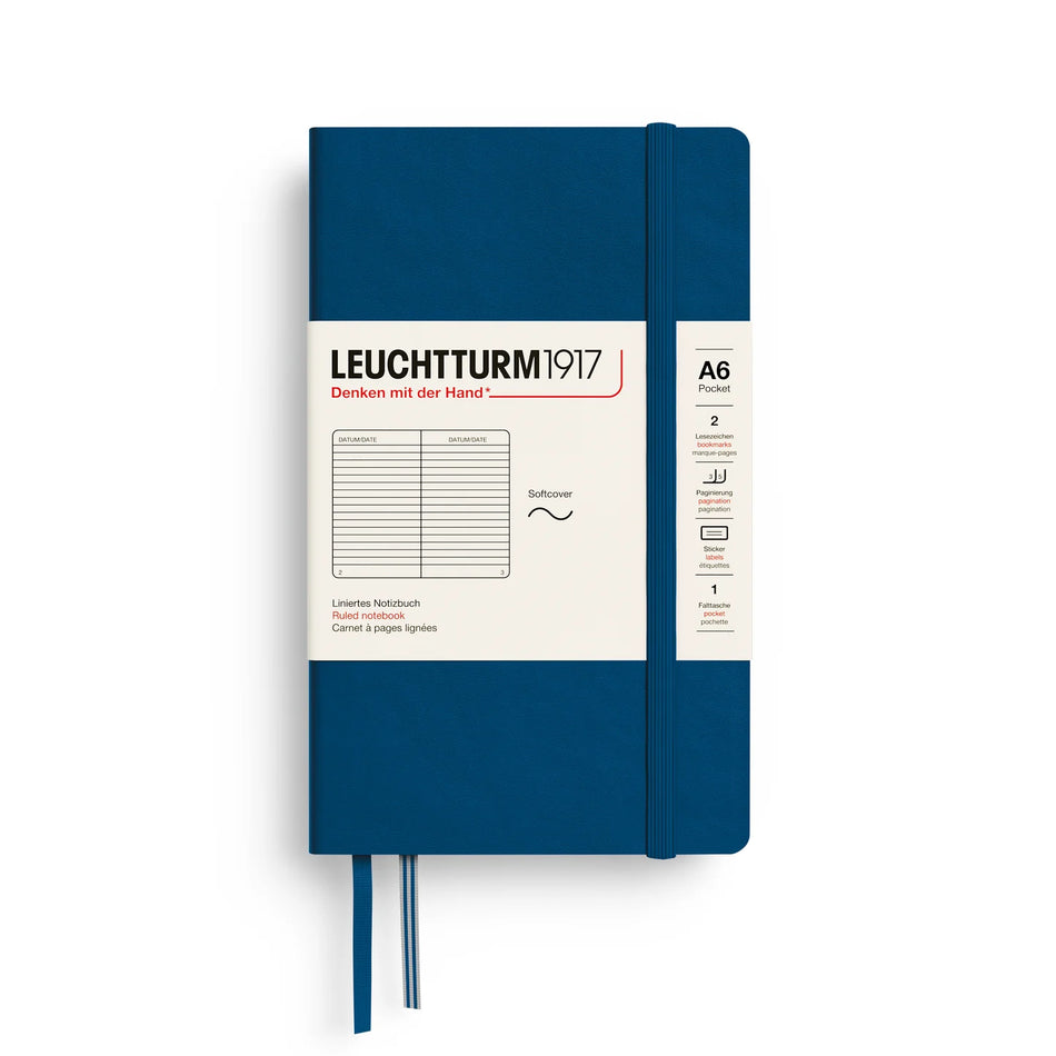 LEUCHTTURM1917 Notebook SC Pocket (A6), 187 pages, Ruled - Indigo