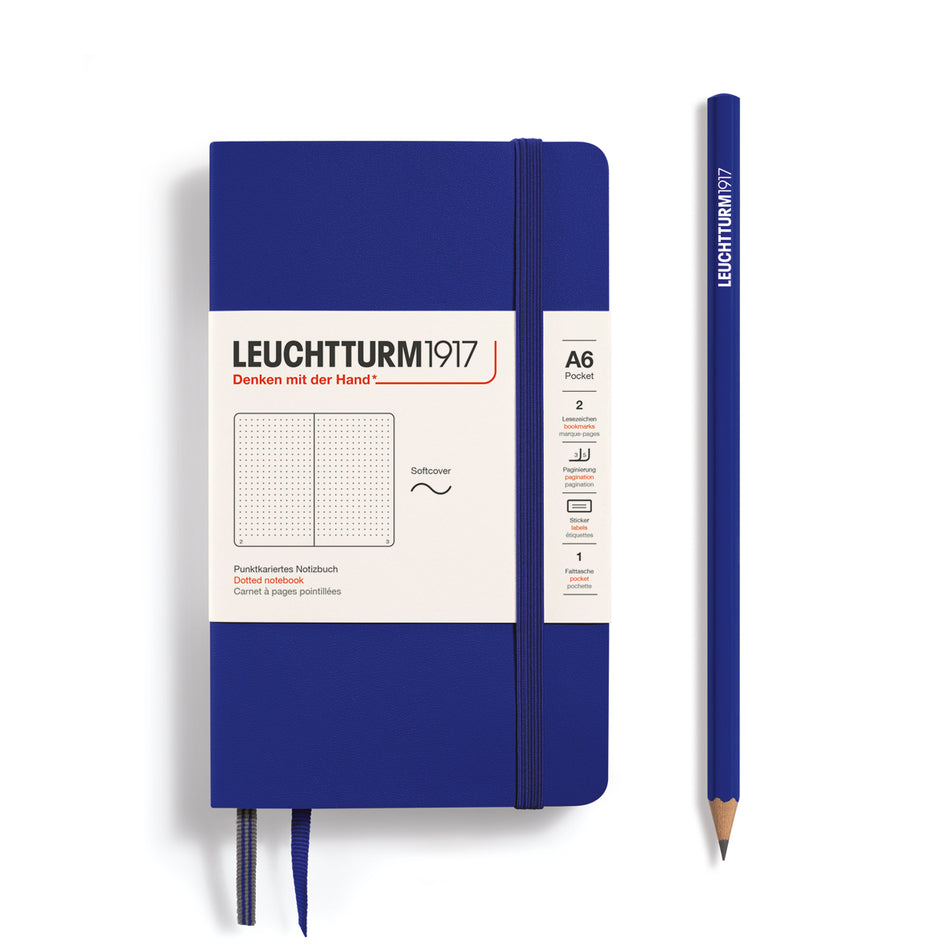 LEUCHTTURM1917 Softcover Notebook (A6), 123 pages, dotted - Ink