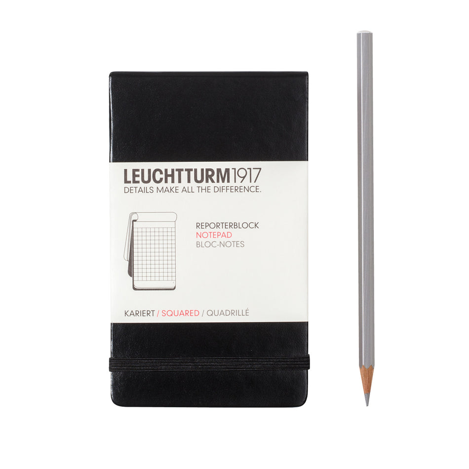 LEUCHTTURM1917 Reporter Notepad Pocket squared (A6), 184 p. - Black