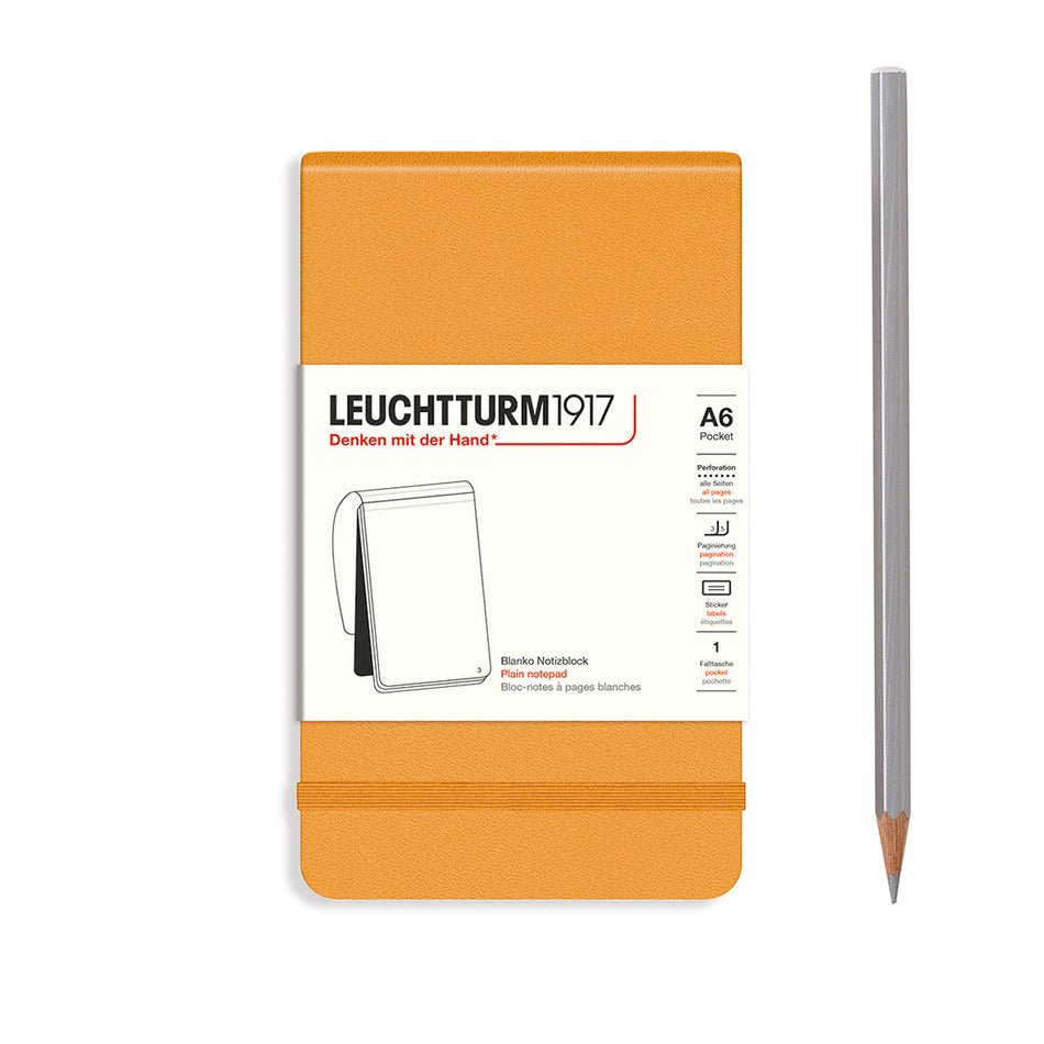 LEUCHTTURM1917 Pocket (A6) Notepad, 184 p., plain - Rising Sun
