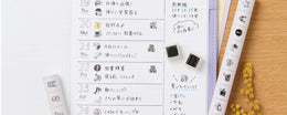 Shachihata Allemore Nototo 10 Mini Stamp Set - Number