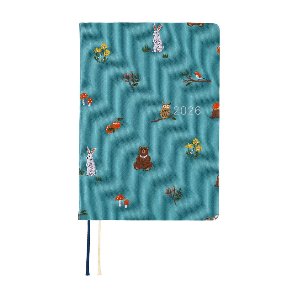 Hobonichi Techo 2026 HON A6 - Bow & Tie In the Forest