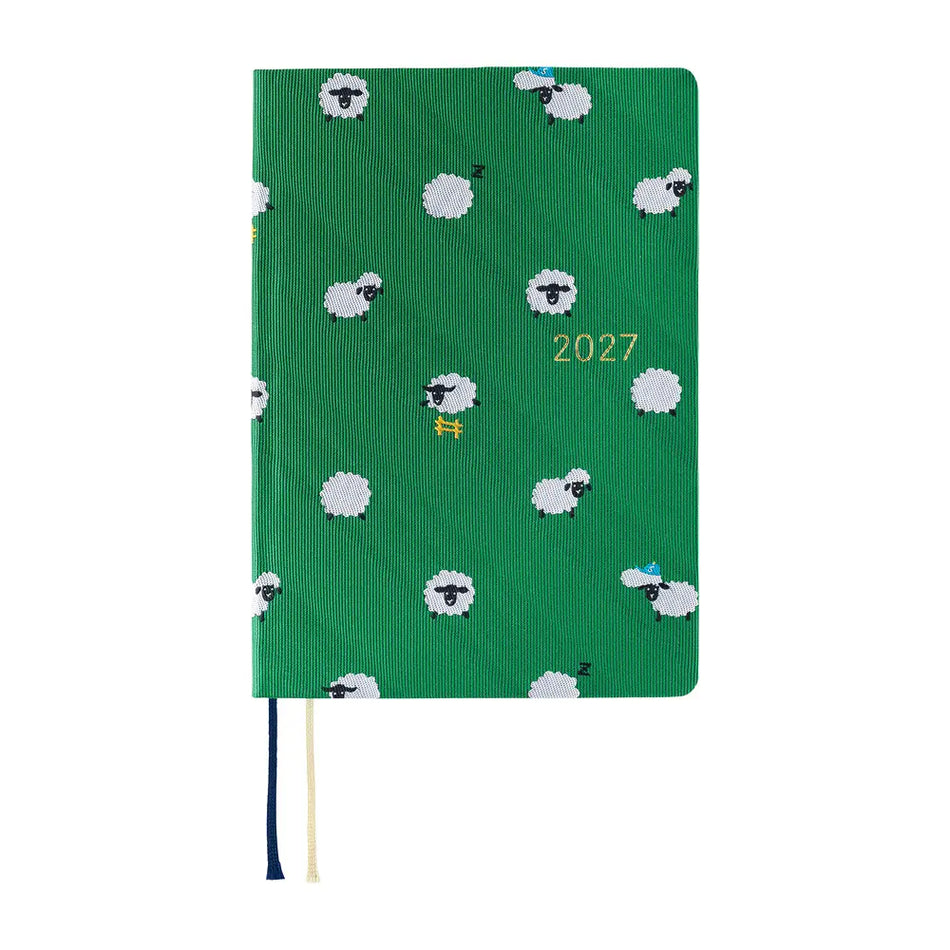 Hobonichi Techo 2027 HON A6 Bow & Tie: Sheep Sheep Sheep