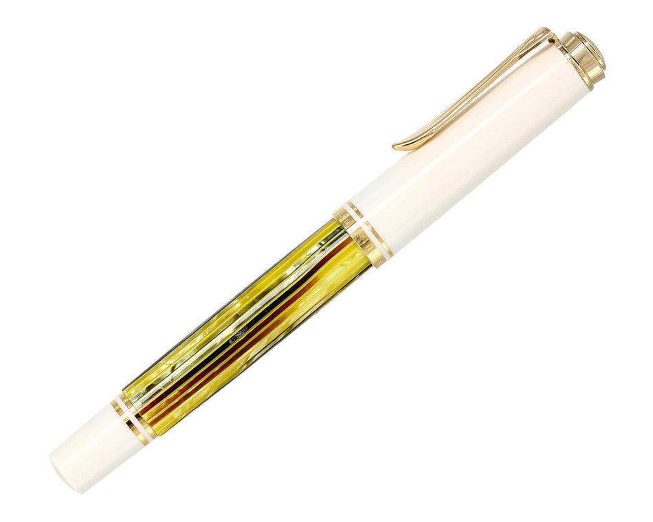 Pelikan Souverän R400 Rollerball Pen - Tortoiseshell-White