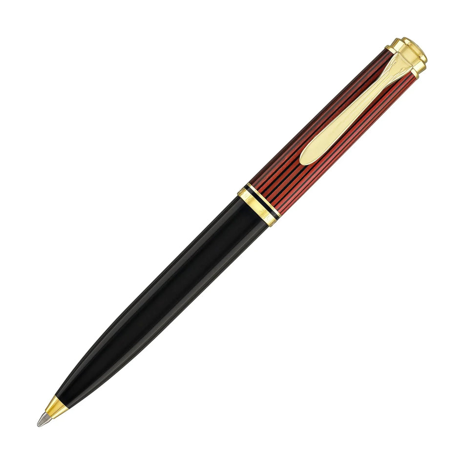 Pelikan Souverän K 600 Ballpoint - Black/Red with Gold Accents