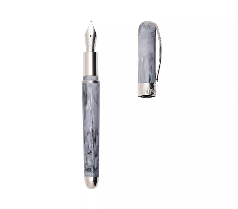 Pineider Avatar UR Mini Fountain Pen Gray Zebrino