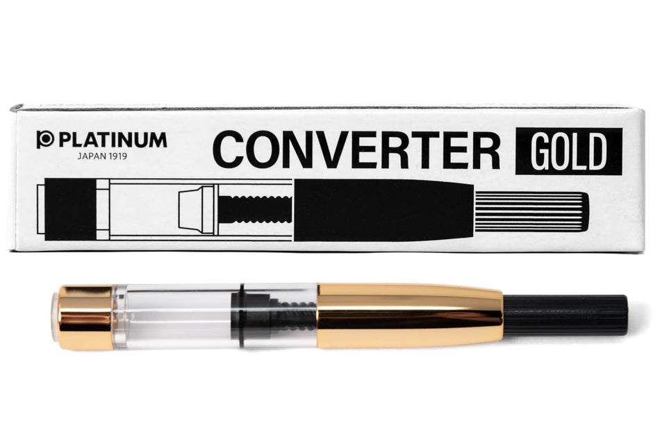 Platinum Fountain Pen Converter (gold accents)