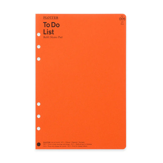 PLOTTER "To Do" List Memo Pad (50 Sheets) - A5 Size