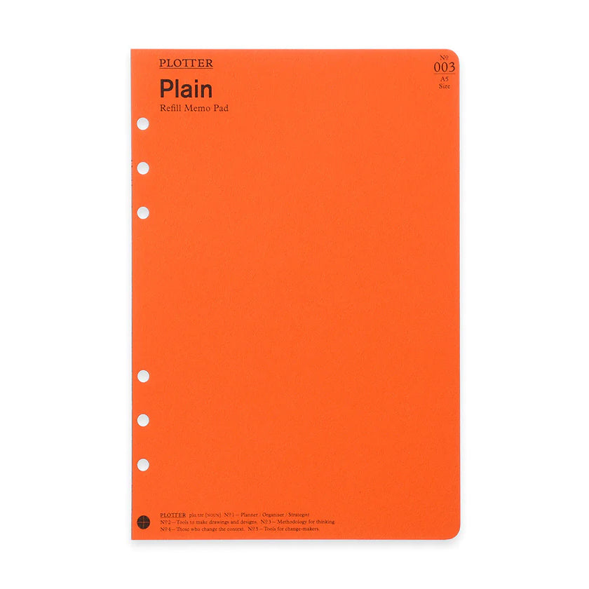 PLOTTER Plain Memo Pad (80 Sheets) - A5 Size
