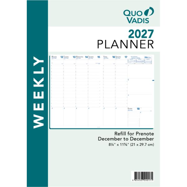 Quo Vadis 2027 Prenote Refill