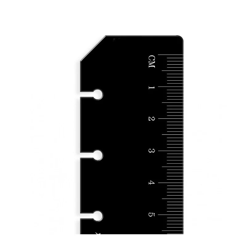 Filofax Pocket Ruler Page Marker Black