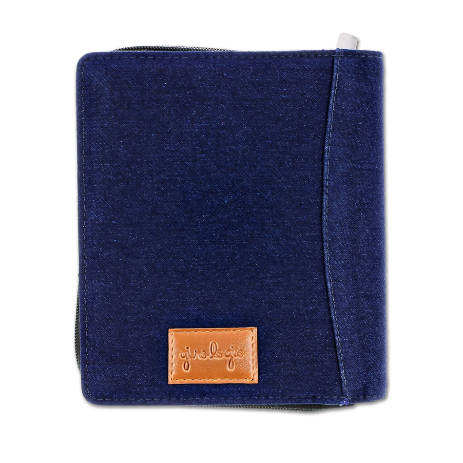 Girologio 12 Slot Zipper Pen Case - Denim