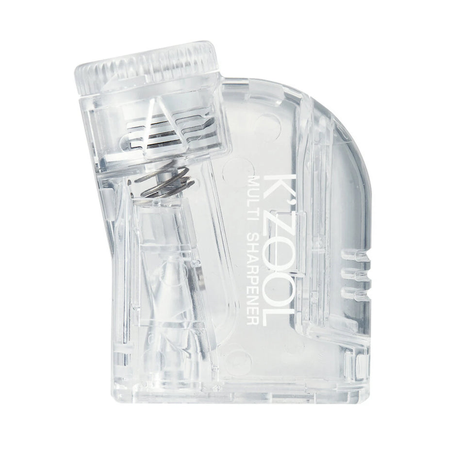 Kutsuwa K'zool Adjustable Pencil Sharpener - Transparent