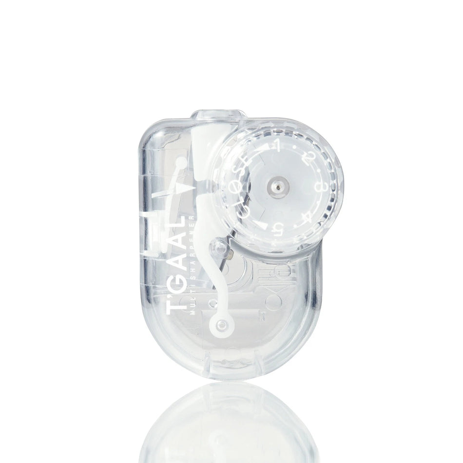 Kutsuwa T'GAAL Angle Adjustable Pencil Sharpener - Transparent