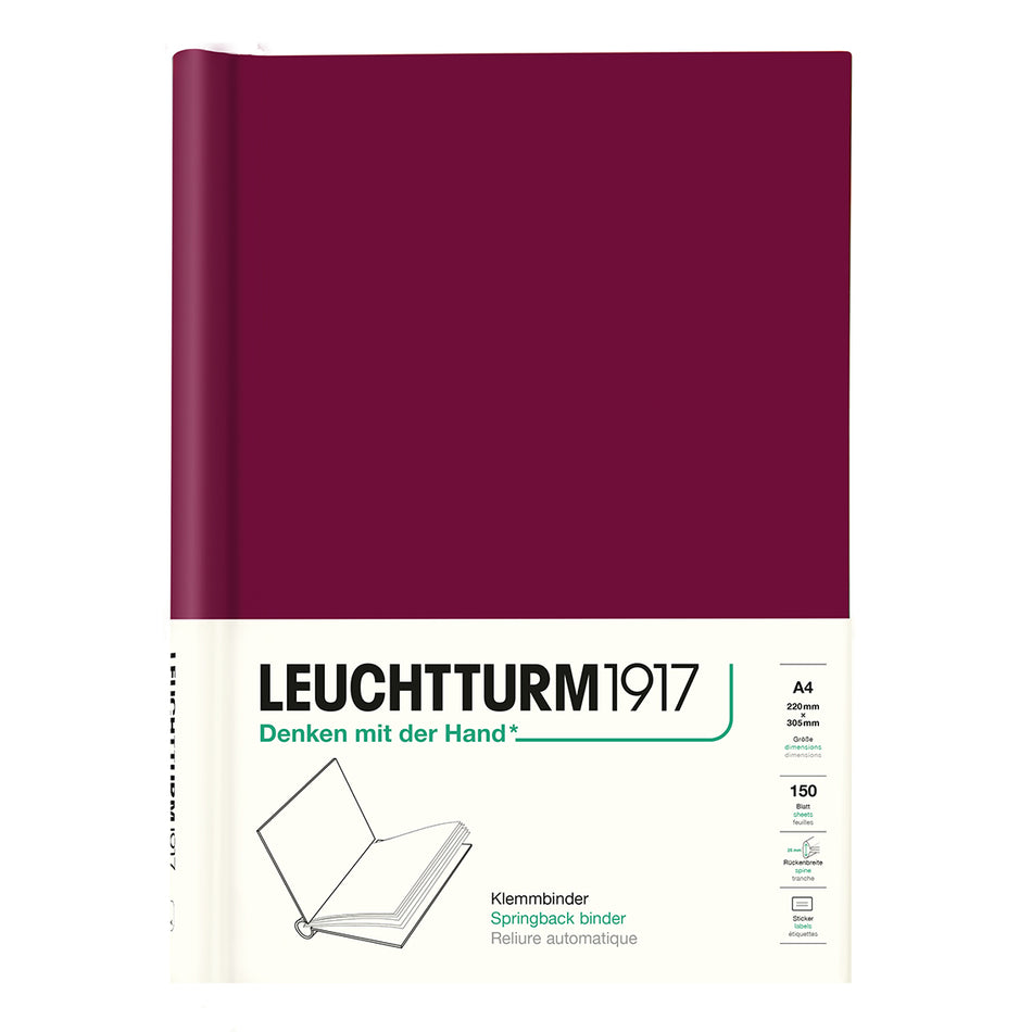 Leuchtturm1917 Springback Binder Peka A4 Port Red
