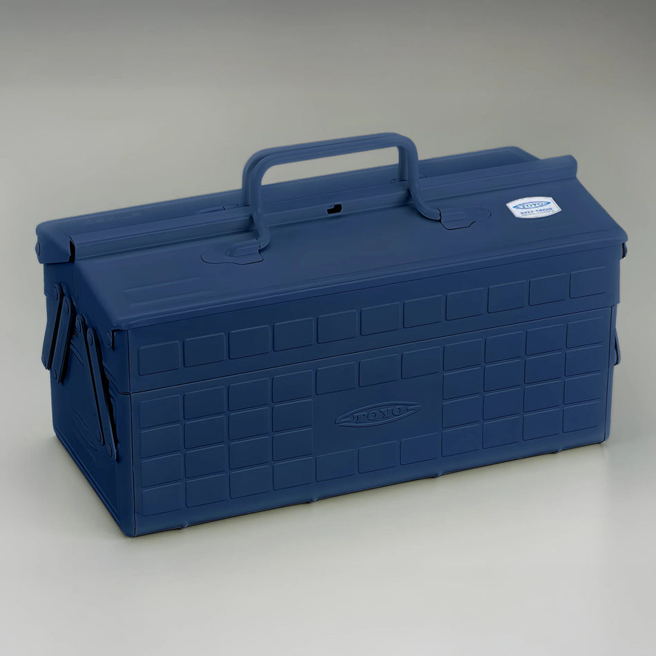 Toyo- Steel Toolbox with Cantilever Lid ST-350 - Indigo