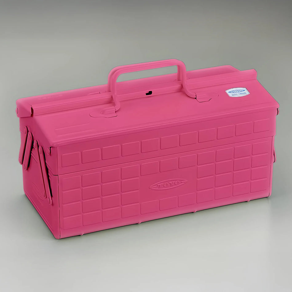 Toyo- Steel Toolbox with Cantilever Lid ST-350 - Shocking Pink