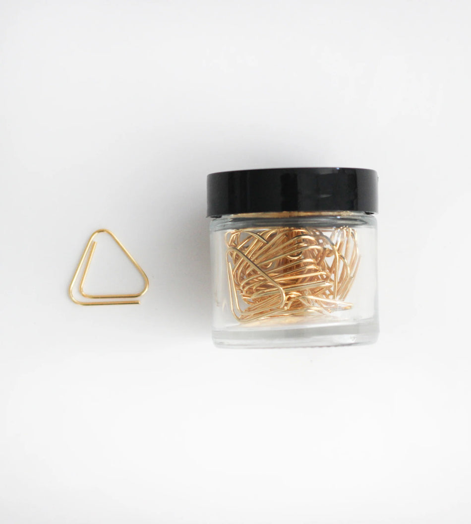 Studio Carta Triangle Gold Paper Clips