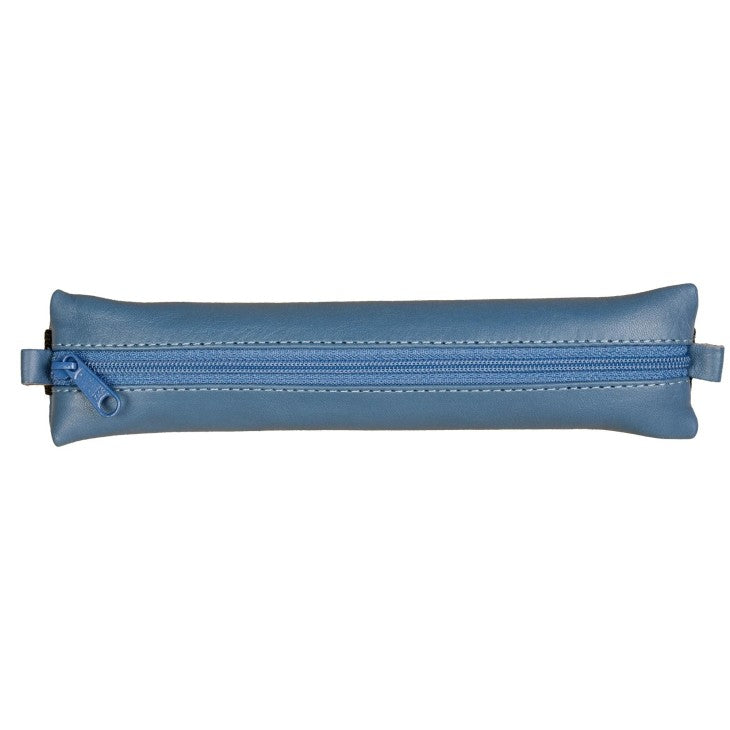 Clairefontaine Leather Pencil Case - Bleu