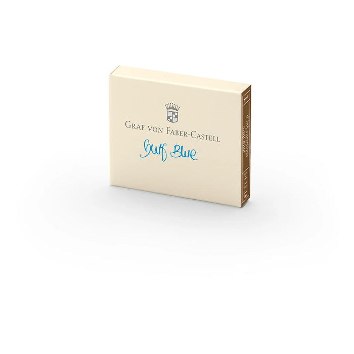 Graf Von Faber-Castell Ink Pen Refill Cartridges (6 Pack) - Gulf Blue