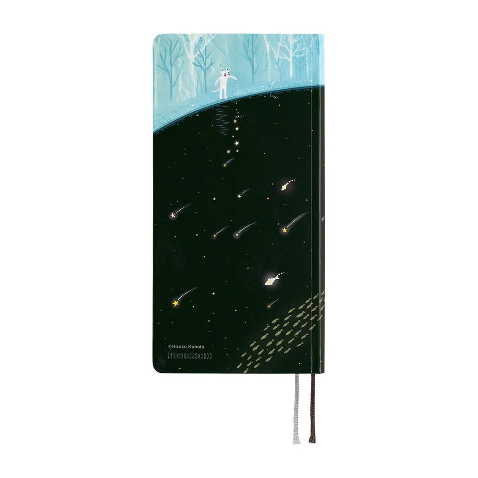 Hobonichi Techo 2027 Weeks Hiroko Kubota: Meteor Shower in the Light Blue Forest